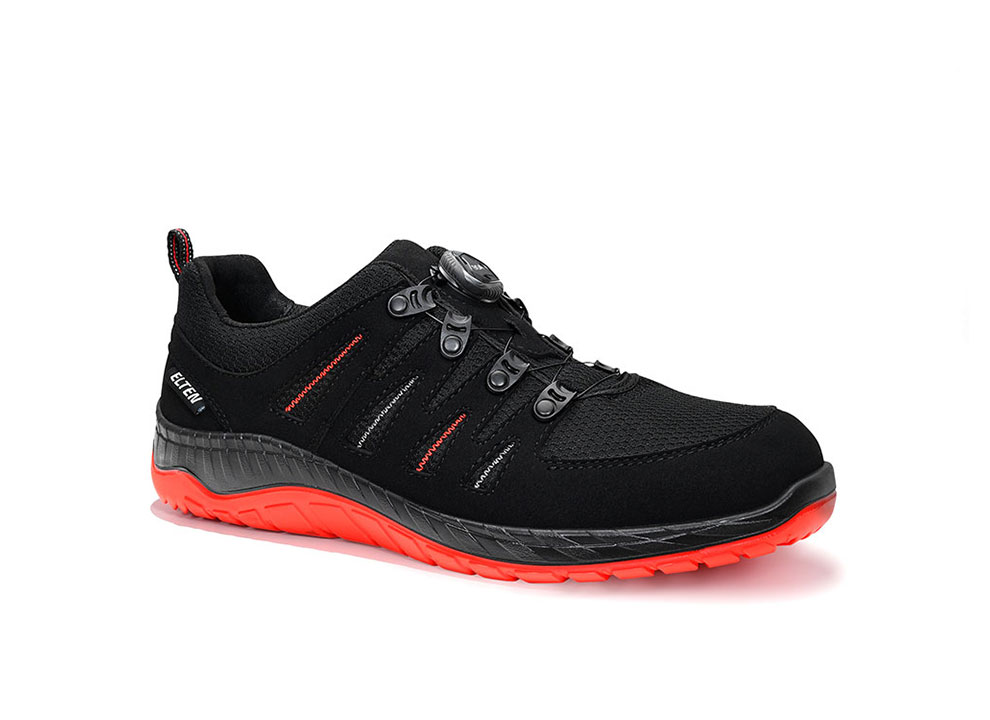 ELTEN® Sicherheitshalbschuh MADDOX BOA® black-red Low ESD S3, 729151 - gibt’s bei ☆ HUG Technik ✓