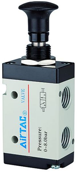 3/2-Wegeventil, Druckknopfbetätigung, »3L«, G 1/4, 1300 l/min - direkt bei HUG Technik ✓