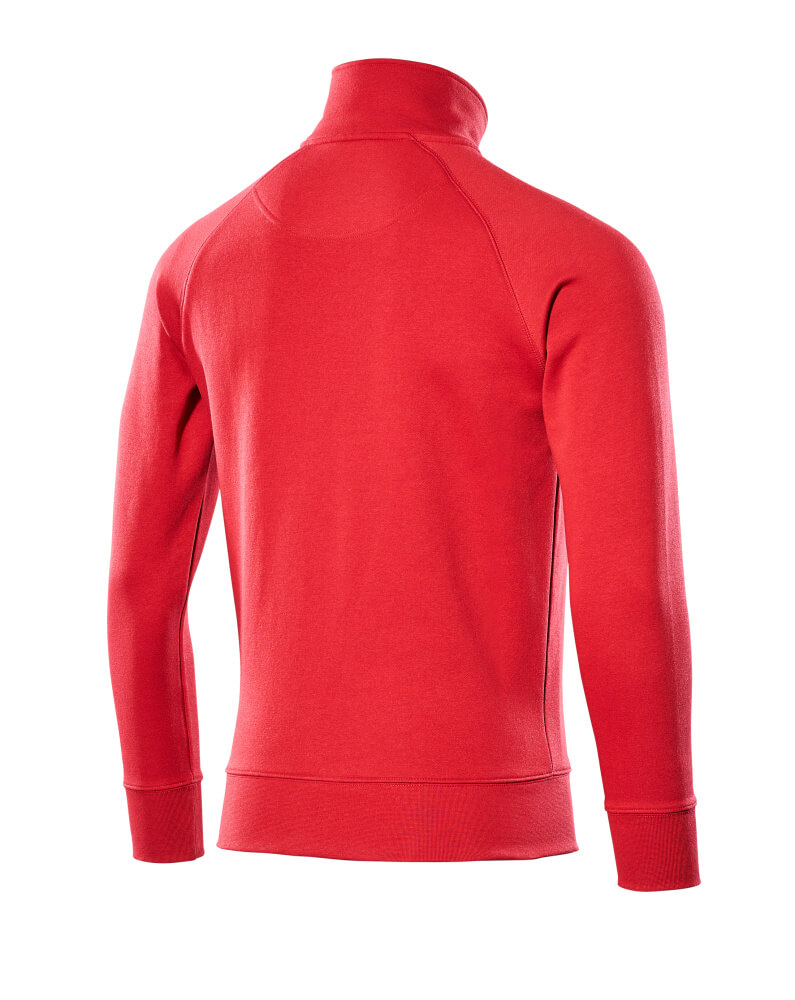 MASCOT® CROSSOVER Sweatshirt mit kurzem Reißverschluss »Nantes« Gr. 2XL, rot - bei HUG Technik ♡