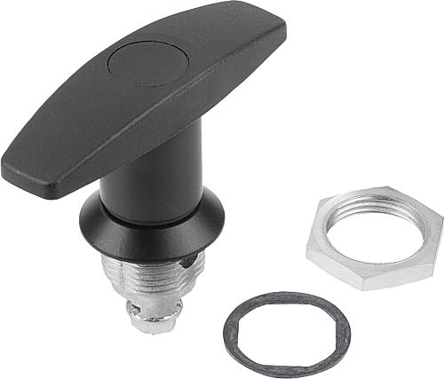 Drehriegel Zink T-Griff - K0526 - erhältlich bei ♡ HUG Technik ✓