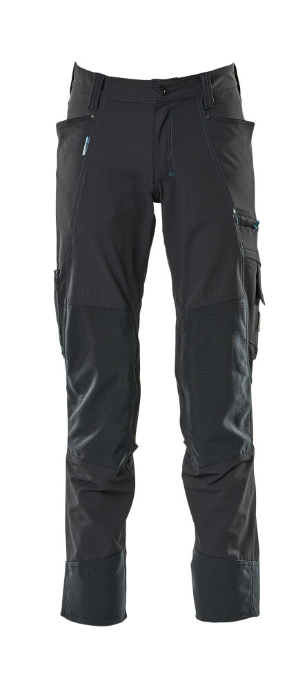 MASCOT® ADVANCED Hose mit Knietaschen  Gr. 76/C42, schwarzblau - gibt’s bei ☆ HUG Technik ✓