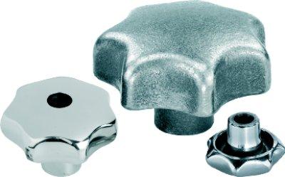 Sterngriff gleitgeschliffen M06 D1=32, Form: E Grauguss - K0151.506 - bei HUG Technik ☆