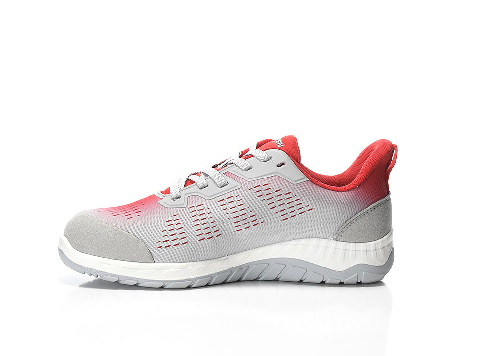 ELTEN® Sicherheitshalbschuh LUAN grey-red Low ESD S1PS - links