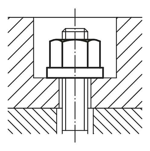 Sechskantmutter 1,5D hoch M05 Vergütungsstahl, DIN6331, SW=9 - K0701.05 - gibt’s bei ☆ HUG Technik ✓