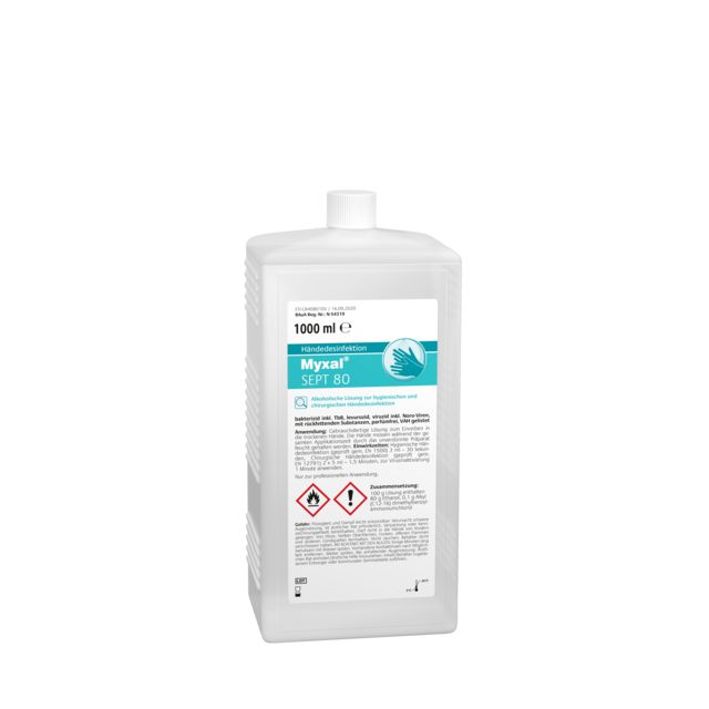 Händedesinfektion MYXAL® SEPT - bei HUG Technik ✭