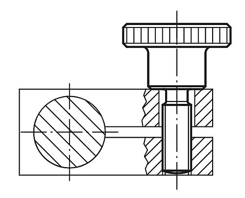 Rändelschraube DIN464 M04X10 Autom.Stahl - K0140.04X10 - bekommst Du bei HUG Technik ♡