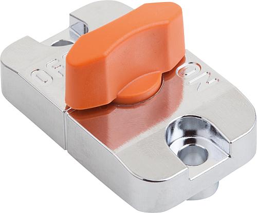 Schiebespanner Langloch Zink, orange, Komp: Thermoplast T=3 - K1070.32 - direkt bei HUG Technik ✓