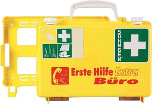 SÖHNGEN® Erste-Hilfe-Koffer Extra Büro, DIN 13157, gelb - bei HUG Technik ✭