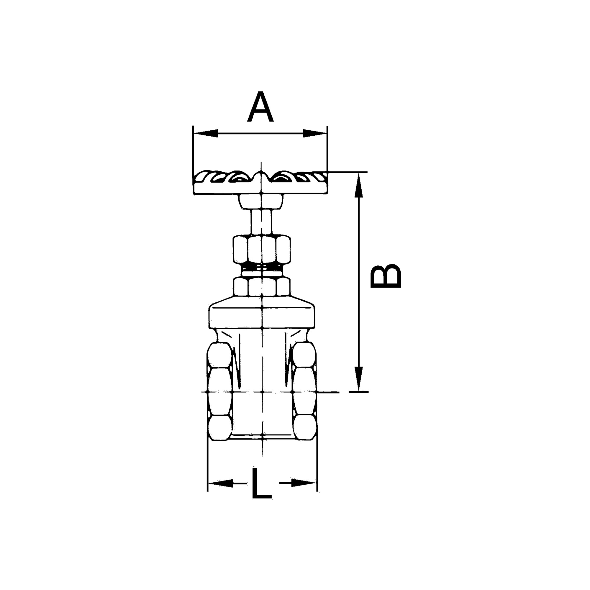 Muffen-Absperrventil, Messing, G 1 1/2, DN 40 - bei HUG Technik ✭