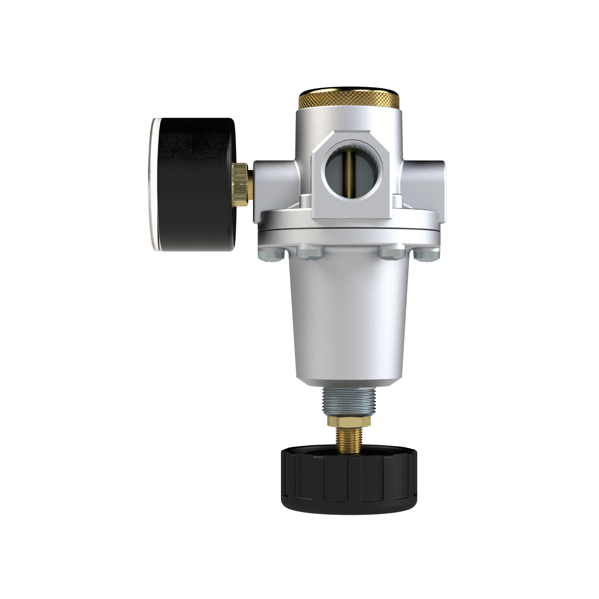 Konstant-Druckregler inkl. Manometer, BG 2, G 3/8, 0,5 - 16 bar - bekommst Du bei HUG Technik ♡