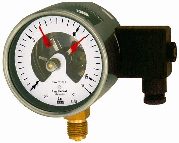 Kontaktmanometer, G 1/2 radial unten, -1/+1,5 bar, ø 160 mm - gibt’s bei ☆ HUG Technik ✓