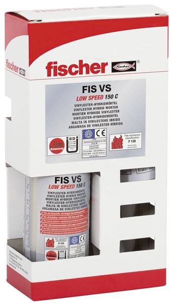 fischer® Montagemörtel 150 C SET 145ml, 2 Statikmischer - bekommst Du bei ★ HUG Technik ✓