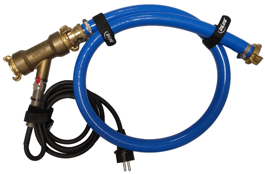 Trinkwasserschlauch-Leitung Aqualife 818 4.0 TPE, 19 x 3,8 mm, blau, beheizt, Rolle à 5 m, Ausführung GGMG