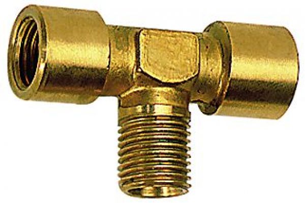 T-Stück, IG/AG/IG, G/R 1, SW 30, Messing blank - direkt bei HUG Technik ✓