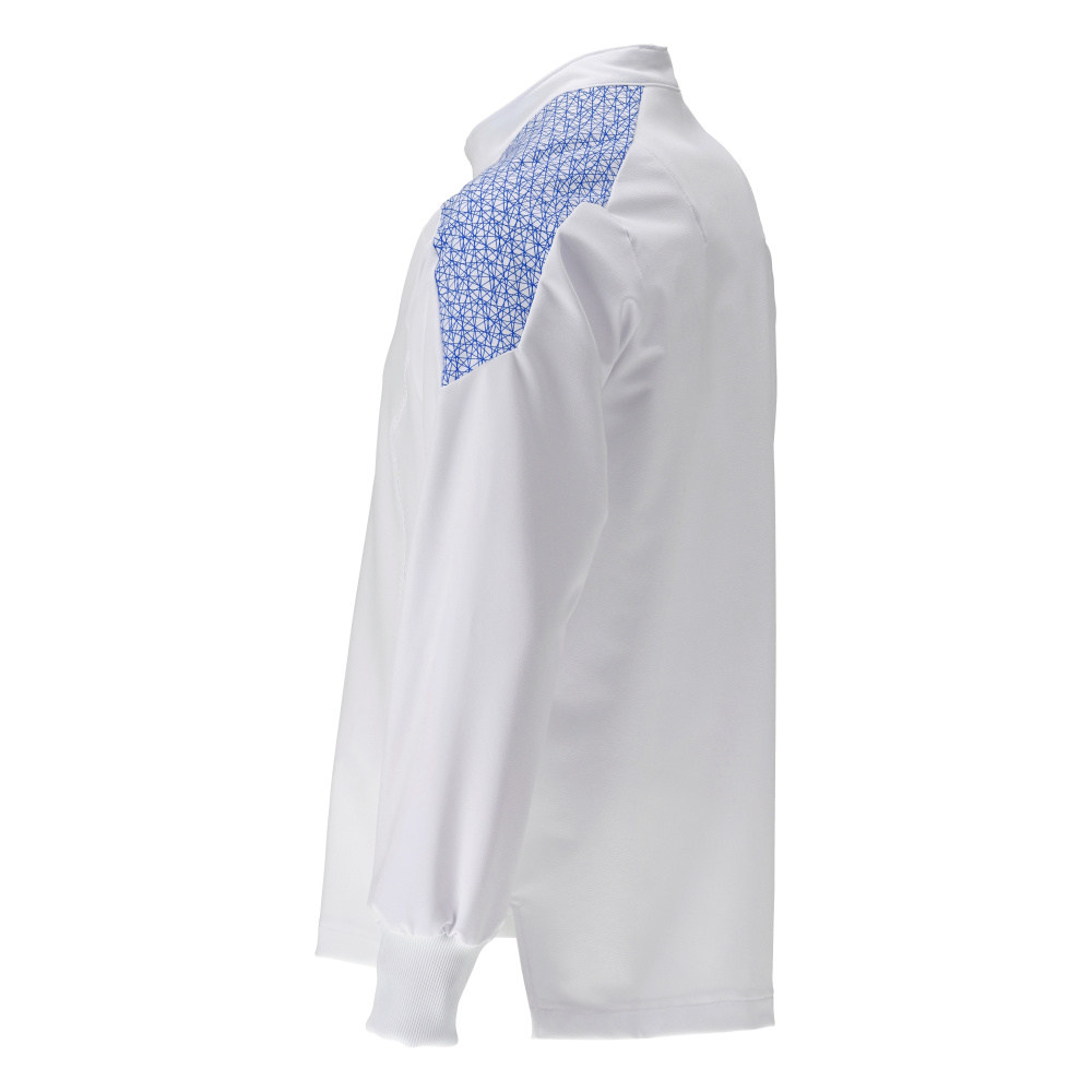 MASCOT® FOOD & CARE Jacke  Gr. 2XL, weiß/azurblau - direkt bei HUG Technik ✓