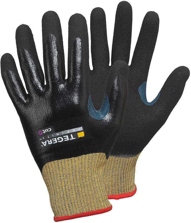 Handschuh TEGERA® Infinity 8812, schwarz-gelb - direkt von HUG Technik ✓
