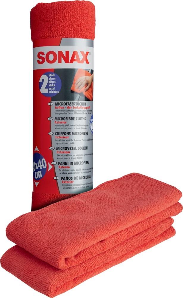 SONAX® Microfasertuch Außen 2 Stück - erhältlich bei ♡ HUG Technik ✓