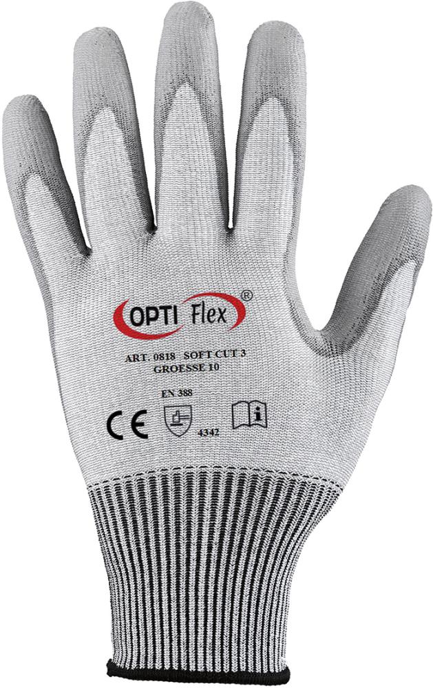 Optiflex® Schnittschutzhandschuh Soft Cut 3, HDPE, grau - bei HUG Technik ☆