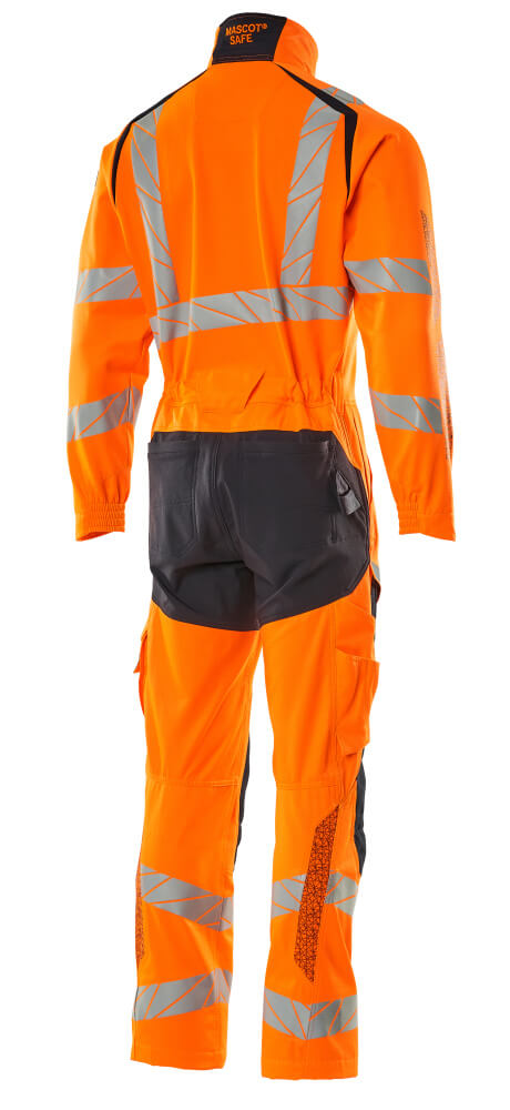 MASCOT® ACCELERATE SAFE Overall mit Knietaschen  Gr. 2XL, hi-vis orange/schwarzblau - jetzt NEU  bei ✭ HUG Technik ✓