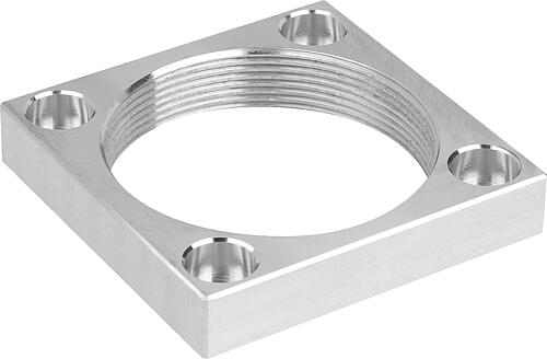 Gewindeflansch, Gr.12, D=M25X1,5, B=35, H=8, Aluminium - K1820.12