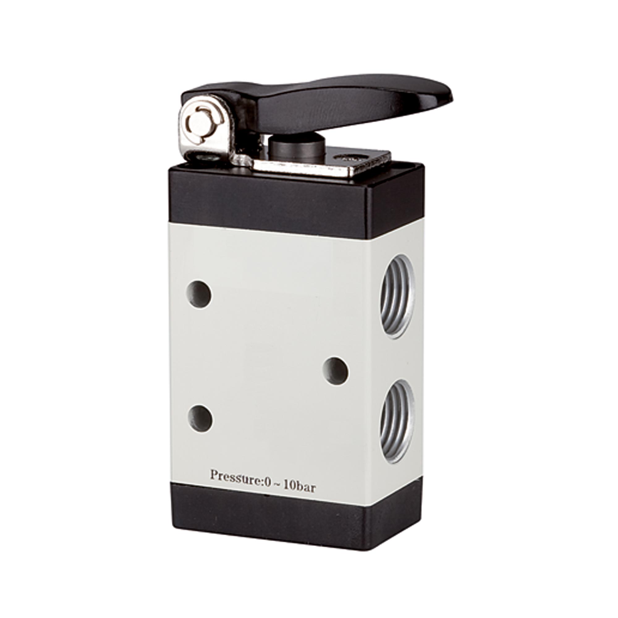 3/2-Wegeventil, manuell betätigt, »M3«, kurzer Hebel, NC, G 1/4 - bekommst Du bei HUG Technik ♡