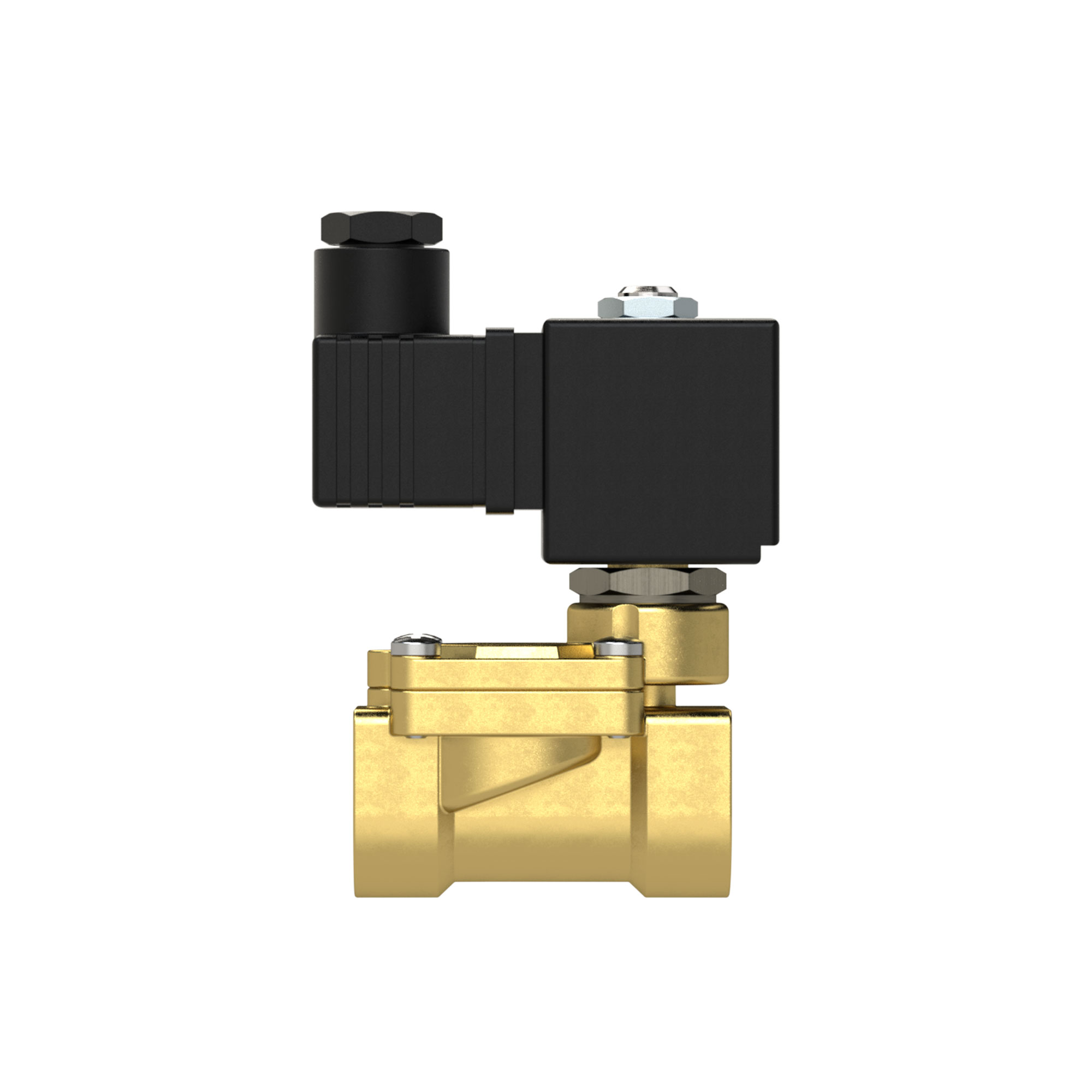 2/2-Wege-Magnetventil, Messing, NO, vorgesteuert, 24V DC, 8W(11W), NBR, G1 1/2, PN0,2-10bar - erhältlich bei ☆ HUG Technik ✓