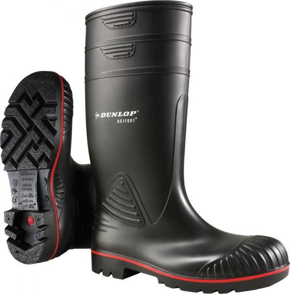 Dunlop®-Sicherheits-Gummistiefel »Acifort«, S5, schwarz - bei HUG Technik ✓