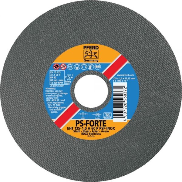 PFERD Trennscheibe A24PPSF-INOX 178-2,5 mm gerade - erhältlich bei ✭ HUG Technik ✓ PFERD Trennscheibe A24PPSF-INOX 178-2,5 mm gerade - erhältlich bei ✭ HUG Technik ✓