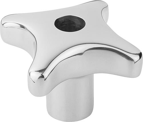 Kreuzgriff poliert D1=32, Form: B Edelstahl, D4=6 - K0146.2032062 - erhältlich bei ✭ HUG Technik ✓