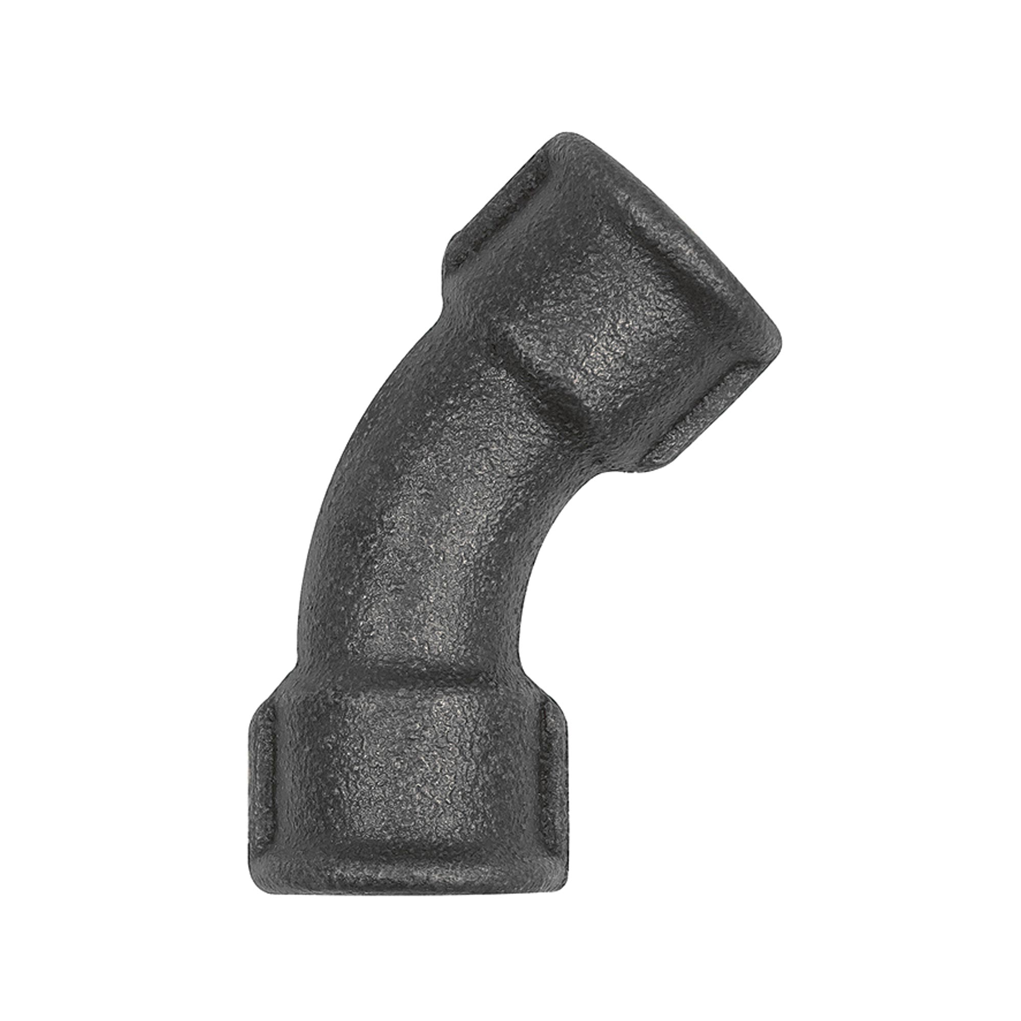 Bogen 41, 45°, Rp 3/4 i., Rp 3/4 i., Temperguss schwarz - direkt bei HUG Technik ✓
