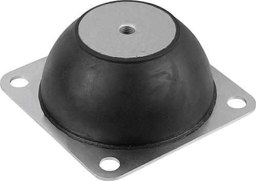 Hutelement Typ H2 D=130 Stahl, Komp: elast. Naturkautschuk - K0686.13006340 - kommt direkt von HUG Technik 😊