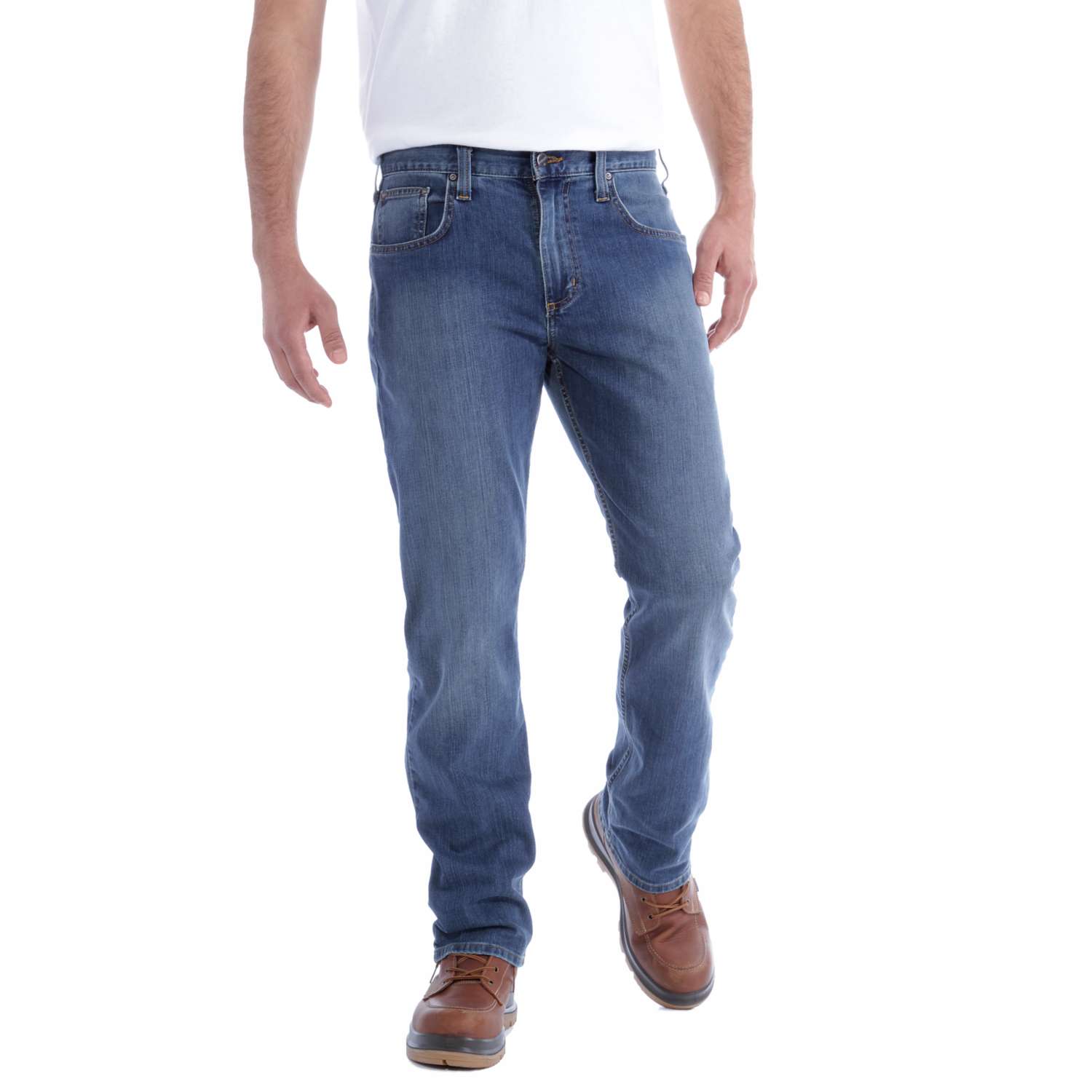 carhartt® Herren Jeanshose RUGGED FLEX RELAXED STRAIGHT JEAN, coldwater - kommt direkt von HUG Technik 😊