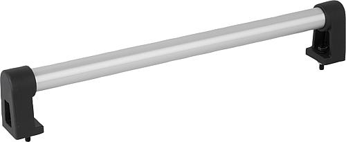 Rohrgriff, Form: A Aluminium, natur eloxiert, Komp: Polyamid, A=150, D=M05x20 - K0223.150203 - bekommst Du bei HUG Technik ♡