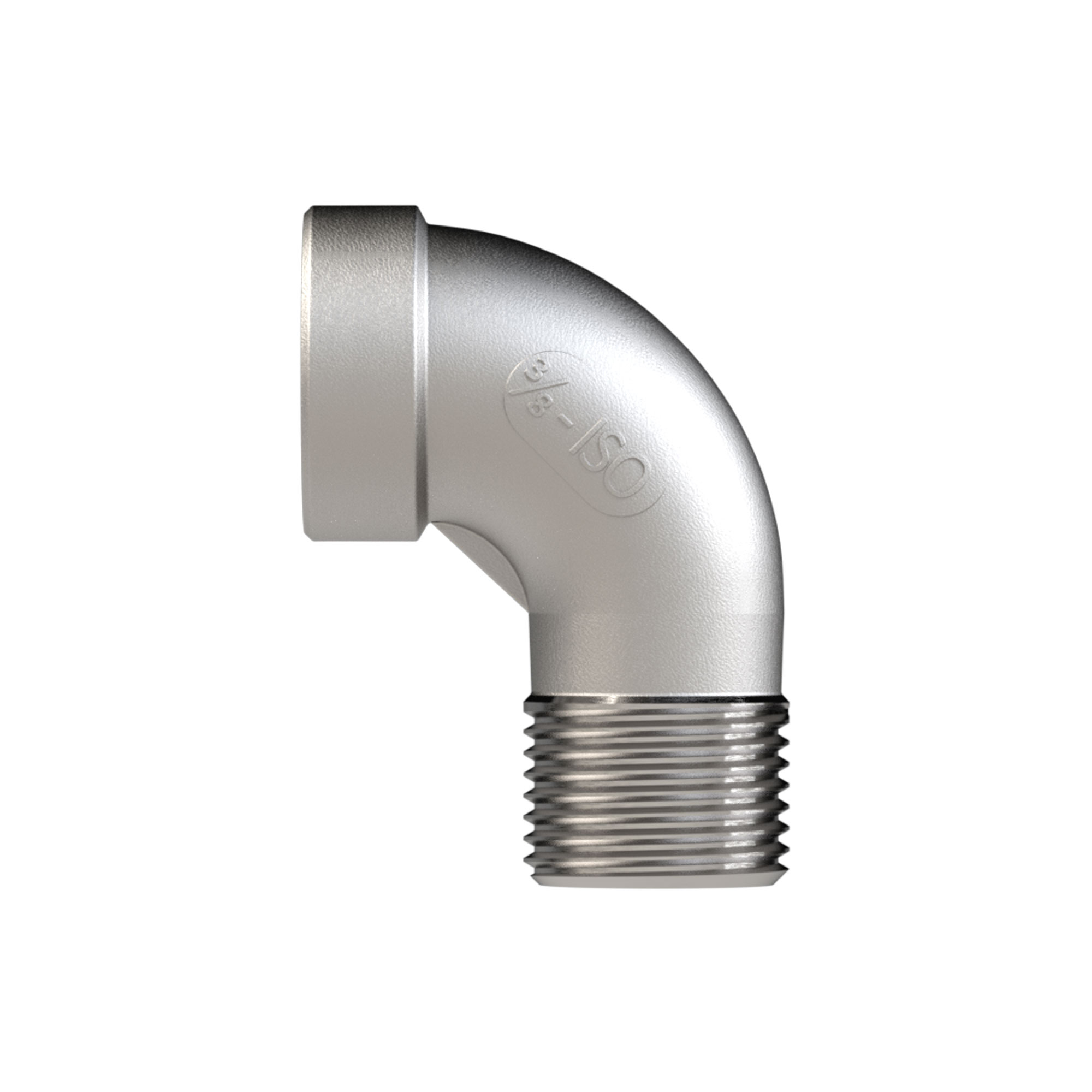 Winkelstück 90°, IG/AG Rp 1, R 1, Edelstahl 1.4408 - direkt von HUG Technik ✓