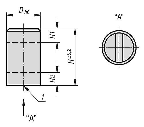 Magnet rund mit bearbeitbarer Haftfläche, D=10, NdFeB - K1403.10 - bei HUG Technik ✭