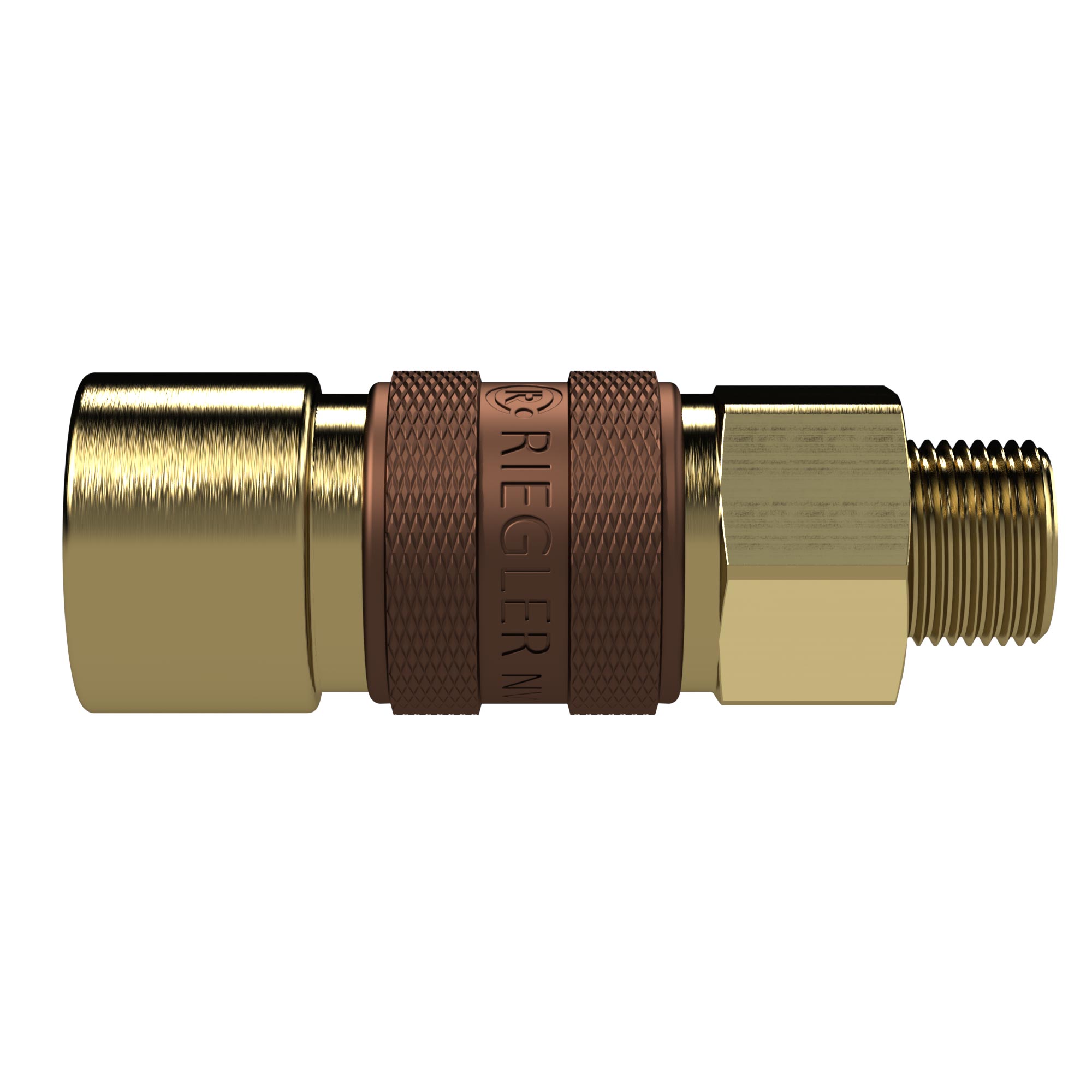 Unverwechselbare Schnellverschlusskupplung NW 5, G 1/4 AG, braun - kommt direkt von HUG Technik 😊