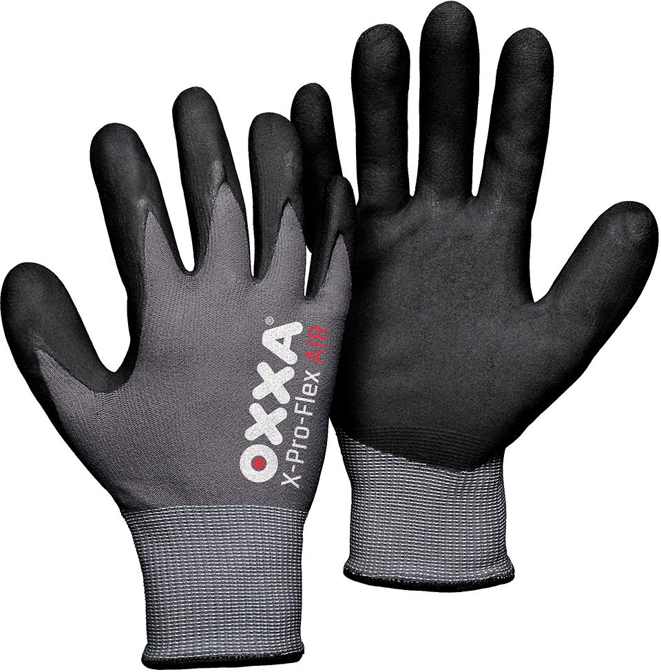 OXXA® Handschuh X-Pro-Flex AIR, grau-schwarz - gibt’s bei HUG Technik ✓