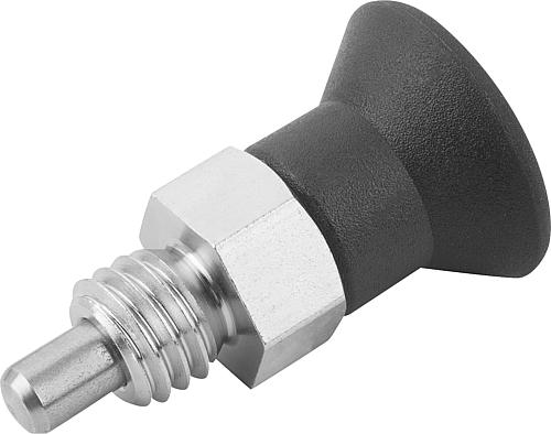 Arretierbolzen kurze Ausführung Gr.0 M08, Form: A Stahl, D=4 - K0748.01004080 - bei HUG Technik ✭