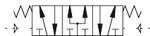 5/3-Wegeventil pneumatisch, monostabil, G 3/8, DN 13,3, Funktion 5/3B - bei HUG Technik ☆