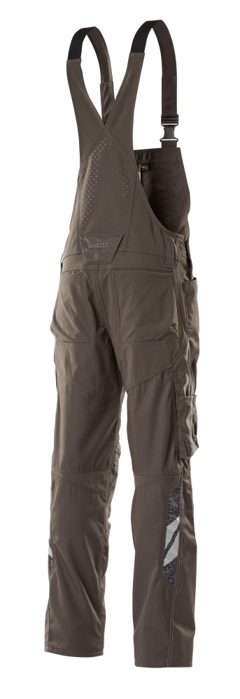 MASCOT® ACCELERATE Latzhose mit Knietaschen  Gr. 76/C46, dunkelanthrazit - bei HUG Technik ✓