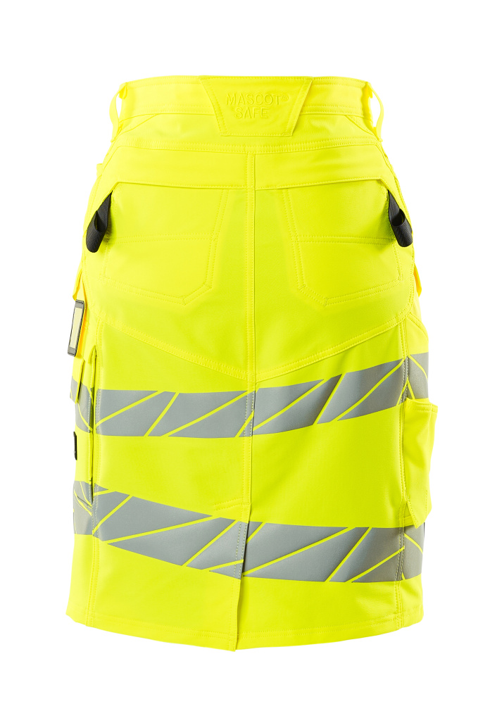 MASCOT ACCELERATE Damen-SAFE Rock DIAMOND 58cm hi-vis gelb Gr. C34, Rückansicht
