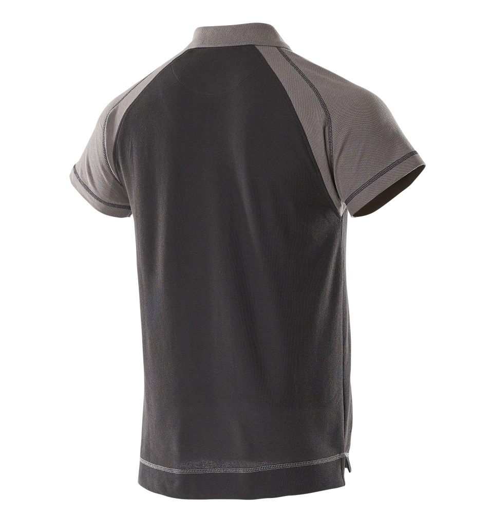 MASCOT® IMAGE Polo-Shirt mit Brusttasche »Bianco« Gr. 2XL, schwarz/anthrazit - bekommst Du bei HUG Technik ♡