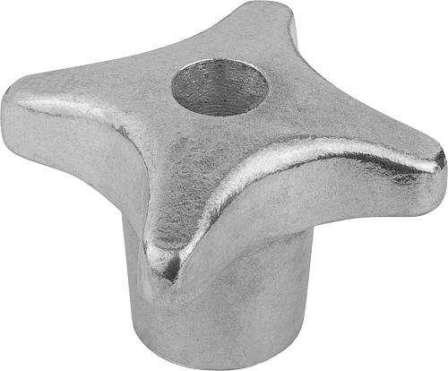 Kreuzgriff gleitgeschliffen M08 D1=40, Form: D Aluminium - K0145.404008 - direkt bei HUG Technik ✓