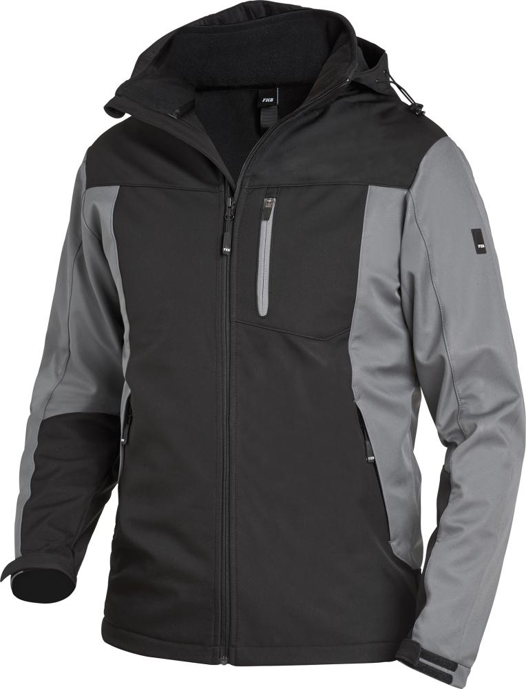 FHB® Jacke Jannik, Softshell, grau-schwarz - bei HUG Technik ✓