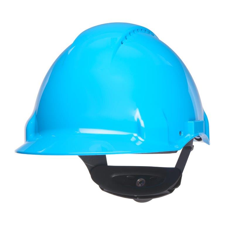 3M™ G3000 Schutzhelm Uvicator, G30NUB blau, belüftet, mit Schweissband - bei HUG Technik ✭