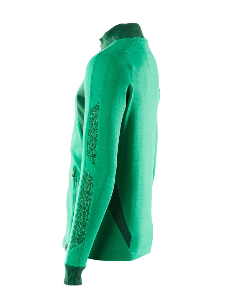 MASCOT® ACCELERATE Sweatshirt mit Reißverschluss  Gr. 2XL/ONE, grasgrün/grün - jetzt NEU  bei ✭ HUG Technik ✓
