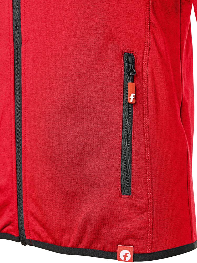 FORTIS Elements Tech-Fleecejacke, rot-schwarz meliert - gibt’s bei ☆ HUG Technik ✓