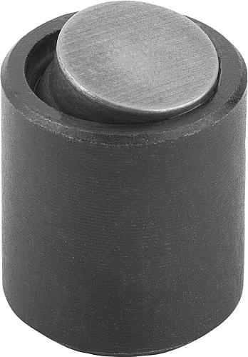 Produktbild Pendelauflage mit O-Ring M04 D1=10, Form:C Vergütungsstahl, Komp:Werkzeugstahl - K0284.104X012 - bei HUG Technik ✓