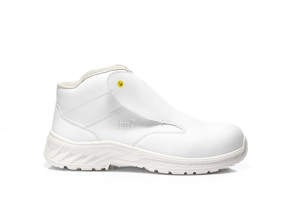 JORI Sicherheitsschnürstiefel, CLEAN Slipper white Mid ESD S3, 16661 - direkt von HUG Technik ✓