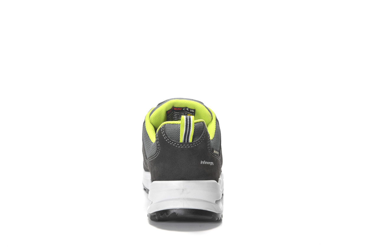 ELTEN® Berufshalbschuh RILEY XXF BOA® GTX grey-lime Low ESD O2 WR CI - hinten